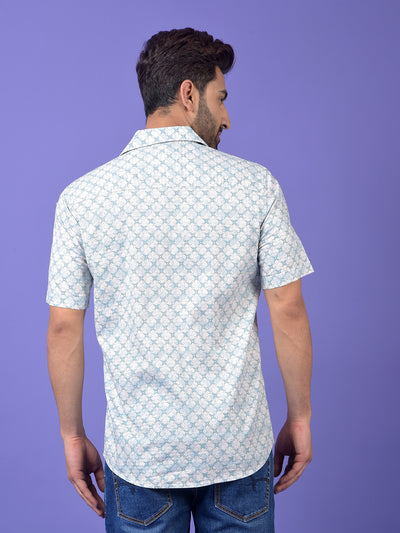 Green Printed Shirt