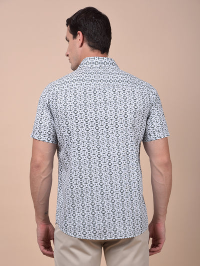 Streamlined Grey Printed Shirt