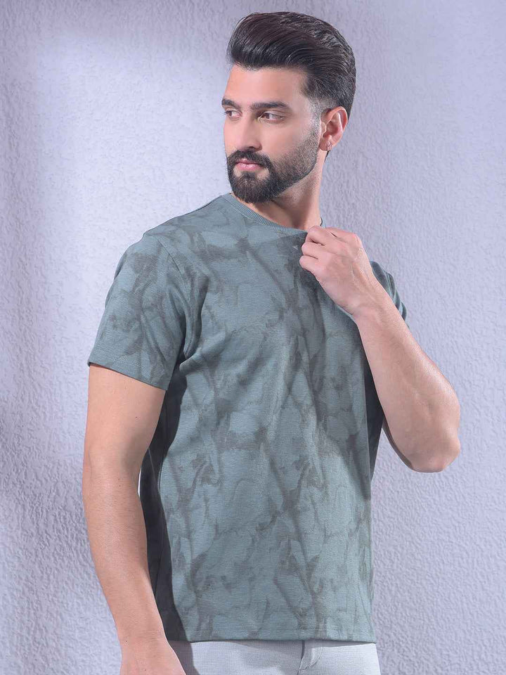 Olive Printed T-Shirt