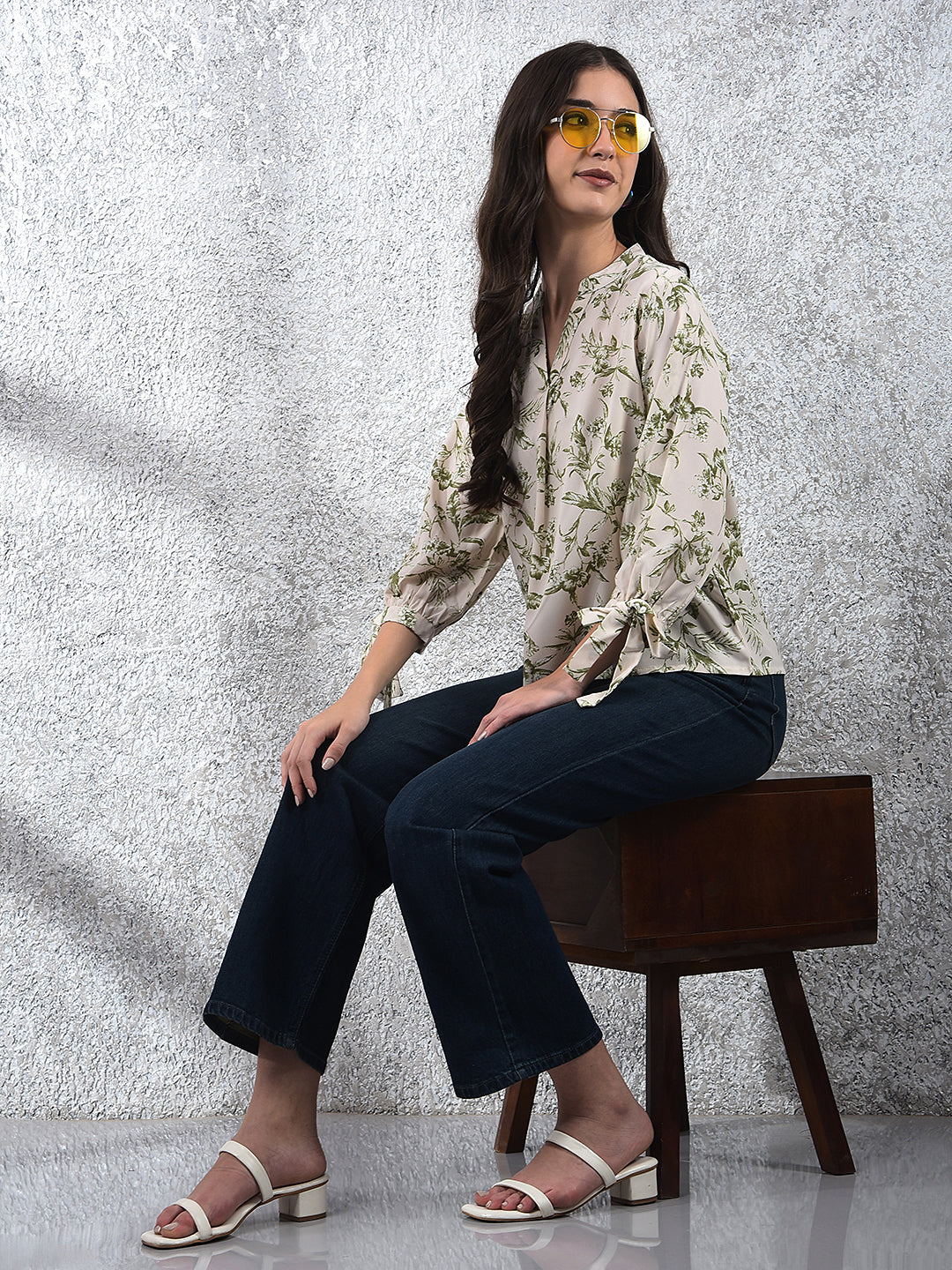 Blue 100% Cotton Baggy Jeans