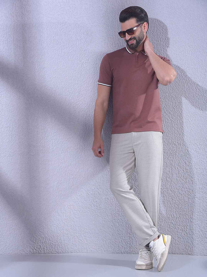 Rustic Terracotta Brown Brown T-Shirt