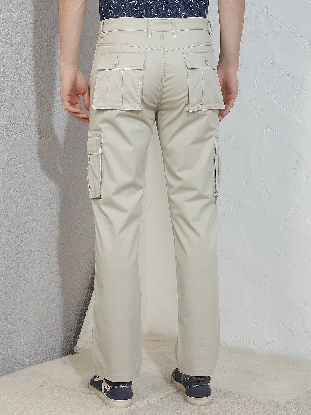 Essential Warm Sand Beige Cargo Trousers