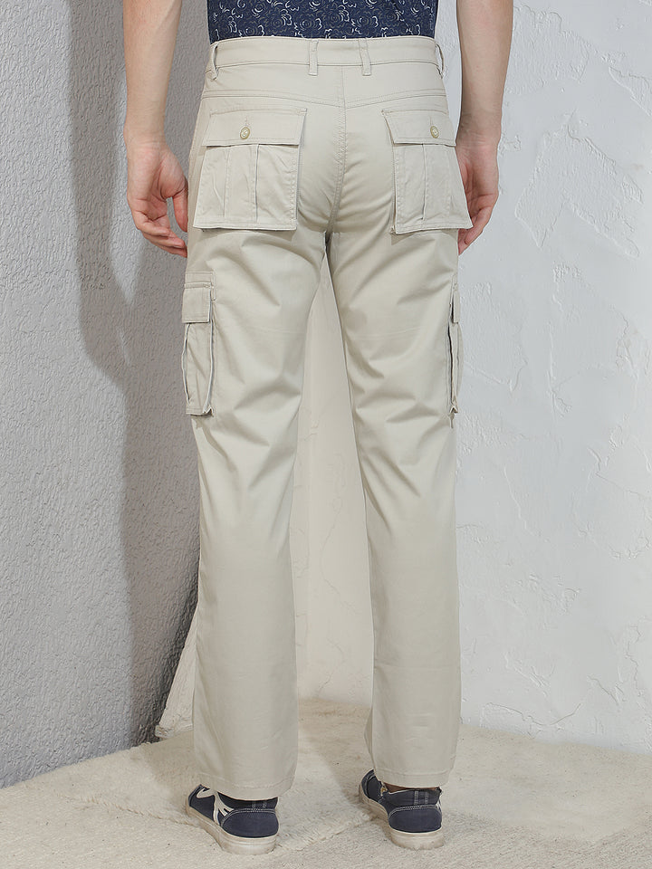 Essential Warm Sand Beige Cargo Trousers