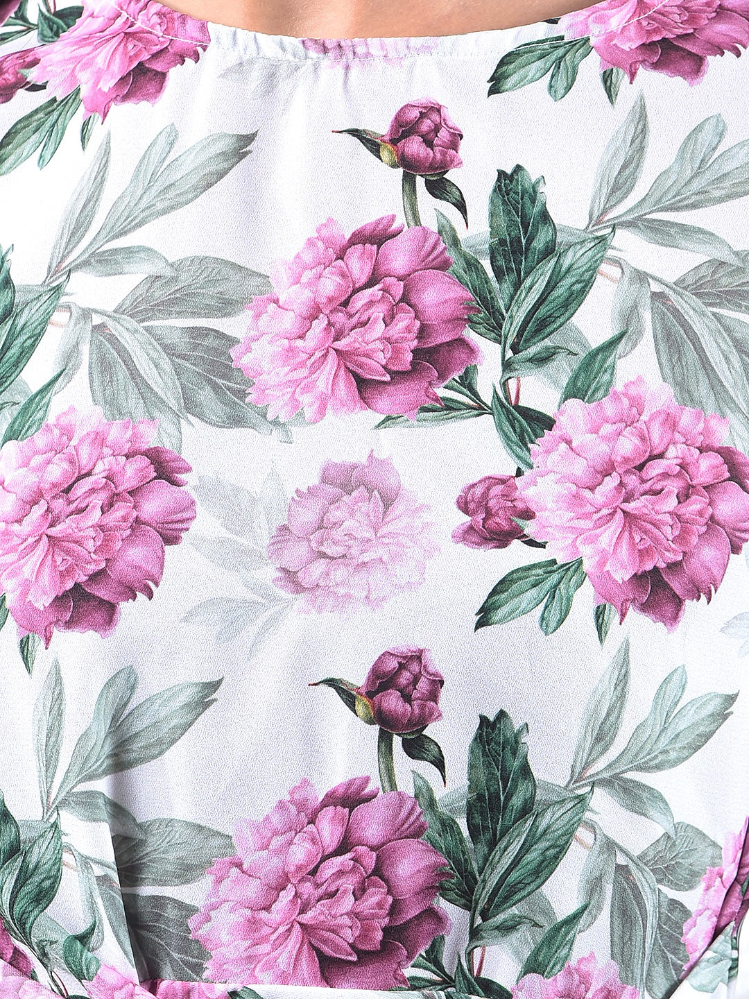 Multi-Color Floral Print Top