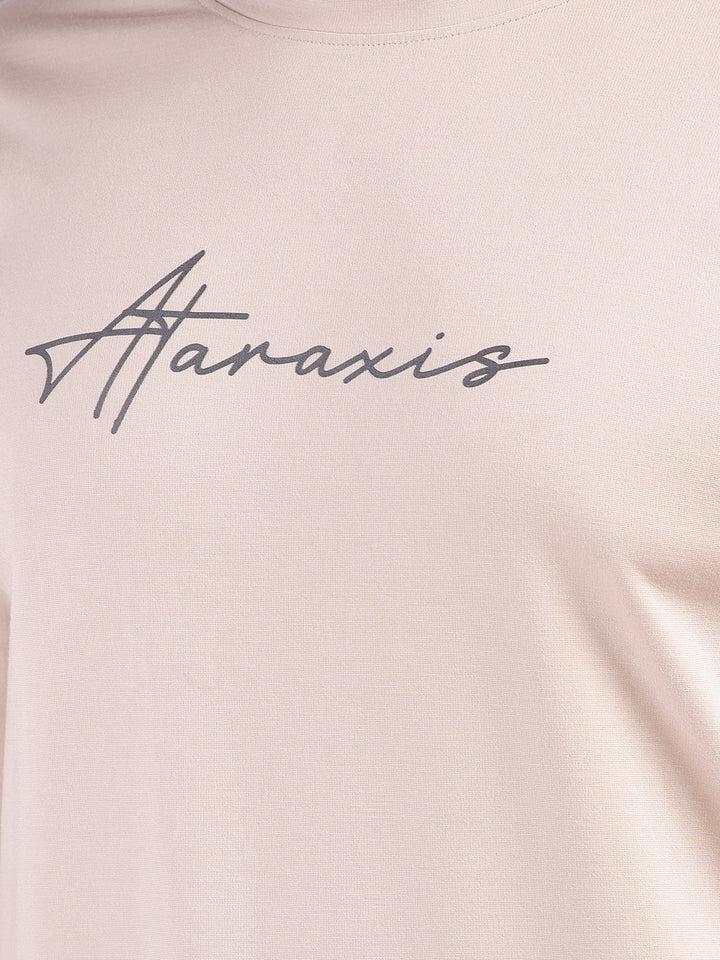 Clean Beige Typographic Co-Ord Set