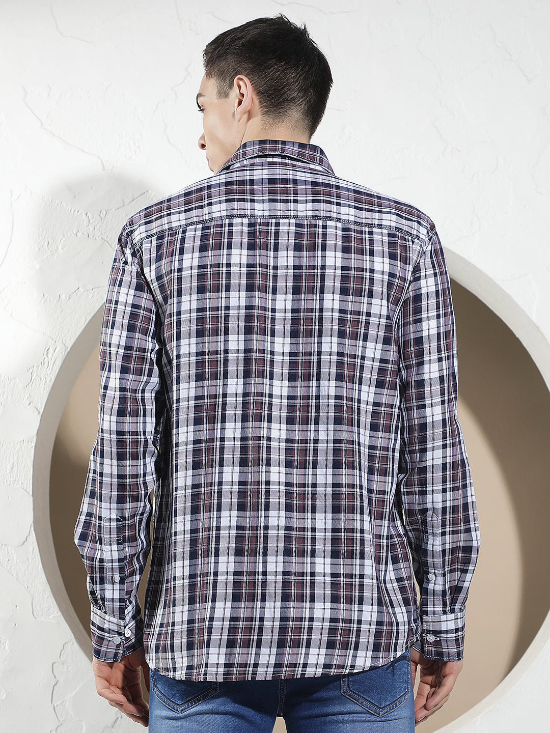 Multicolor 100% Cotton Checked Shirt
