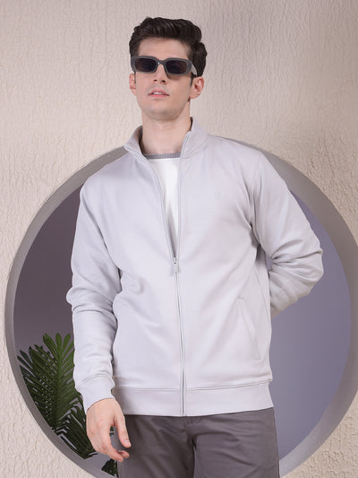 Light Grey Zip-Up Jacket