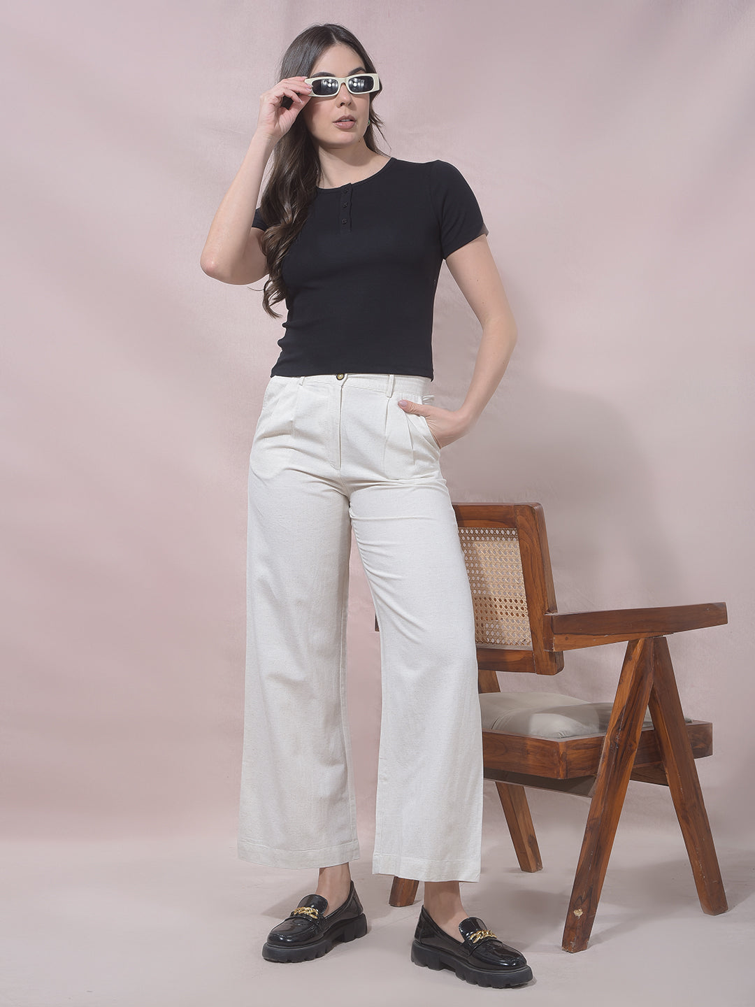 Black Modal Cropped T-Shirt