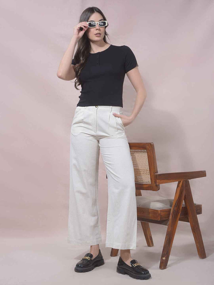 Black Modal Cropped T-Shirt