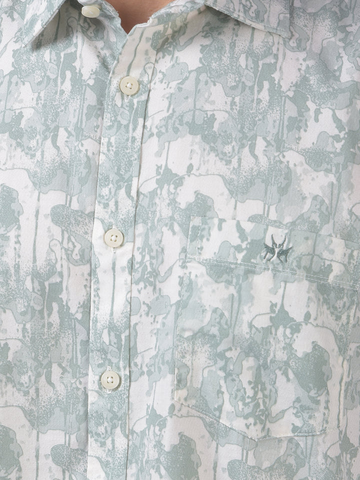 Green Printed Shirt