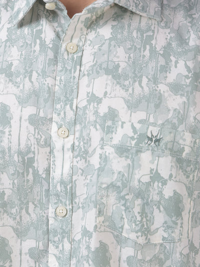 Green Printed Shirt