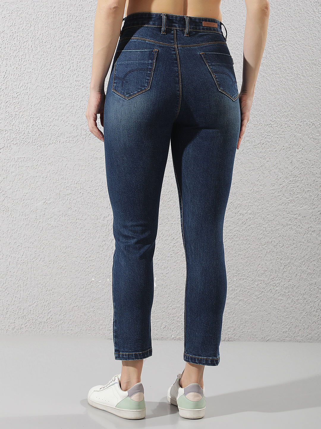 Tailored Ocean Blue Straight Jeans