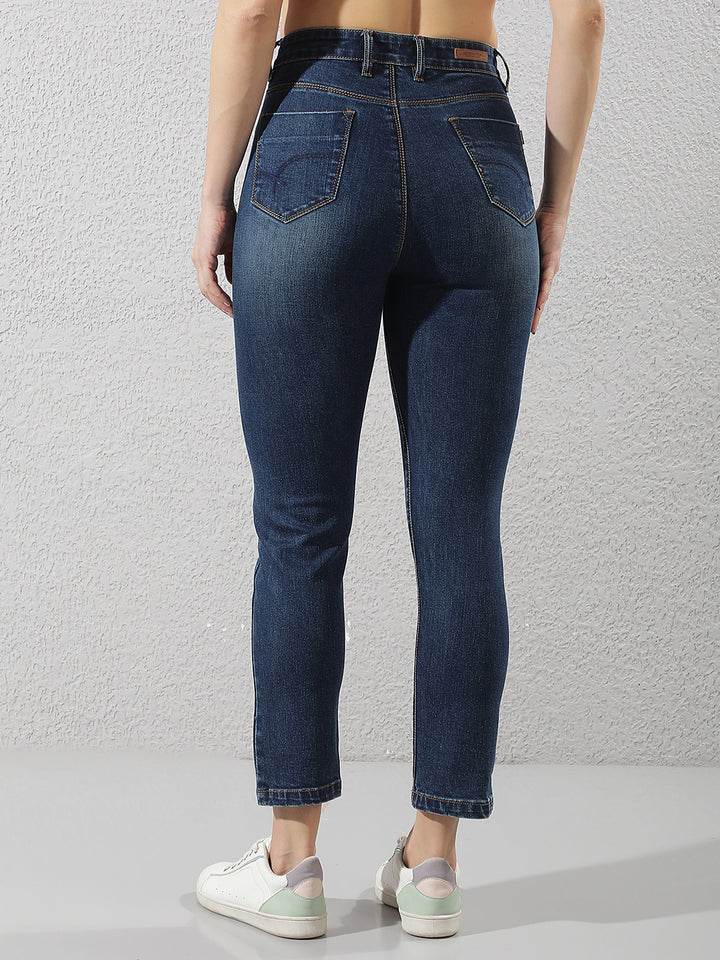 Tailored Ocean Blue Straight Jeans