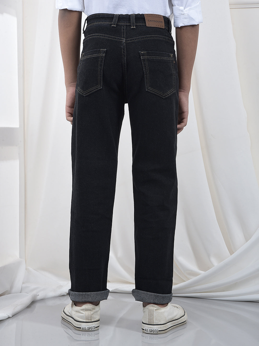 Dapper Black Straight Jeans