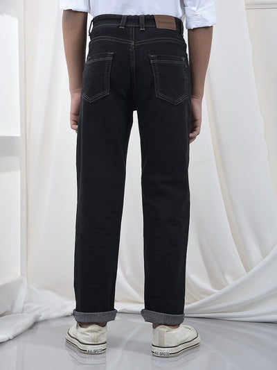 Dapper Black Straight Jeans