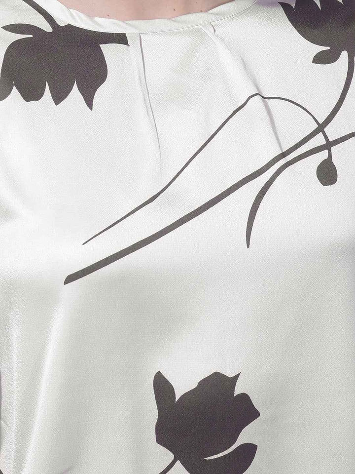PurePetals White Floral Top