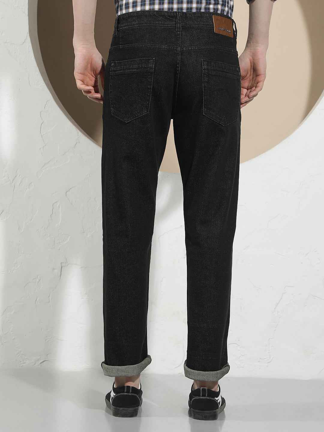 Grey Modern Straight Jeans