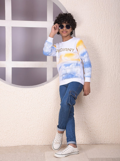 Multi-Color Abstract Print Sweatshirt