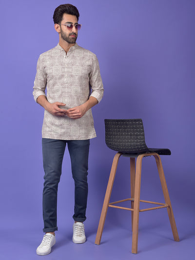 Olive Printed Kurta