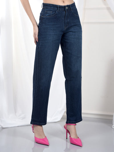 Blue Bootcut 100% Cotton Jeans