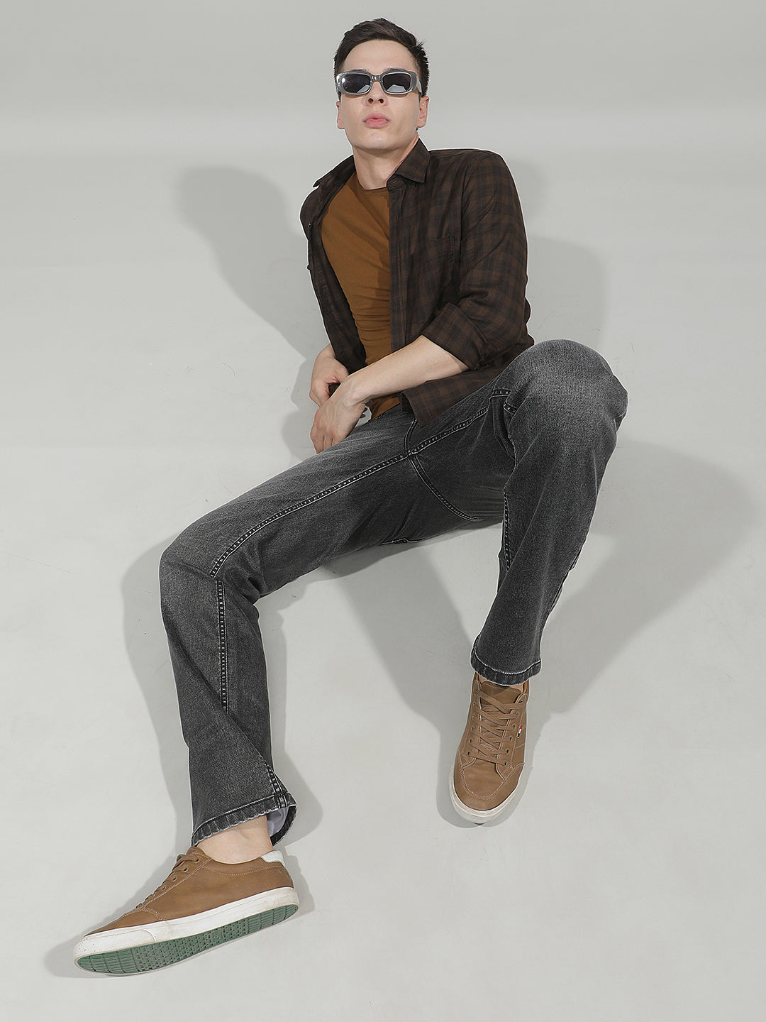 Refined Iron Grey Straight Jeans