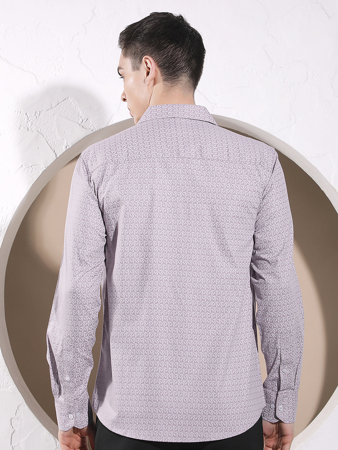 Purple Floral Print Shirt