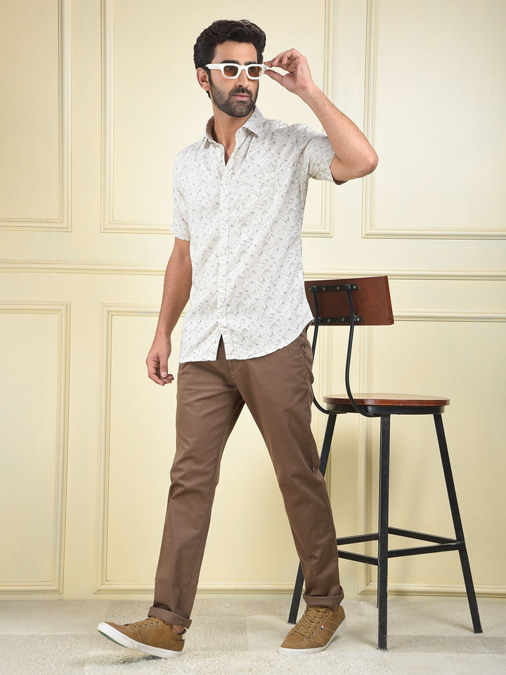 Clear Fit Brown Trousers