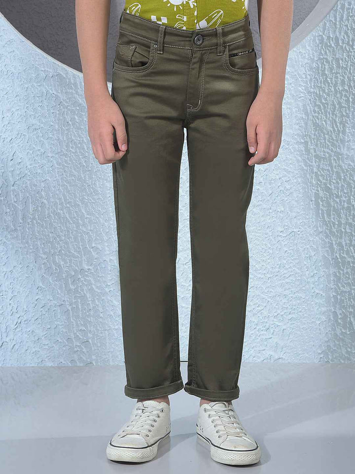 Olive Green Urban Pulse Jeans