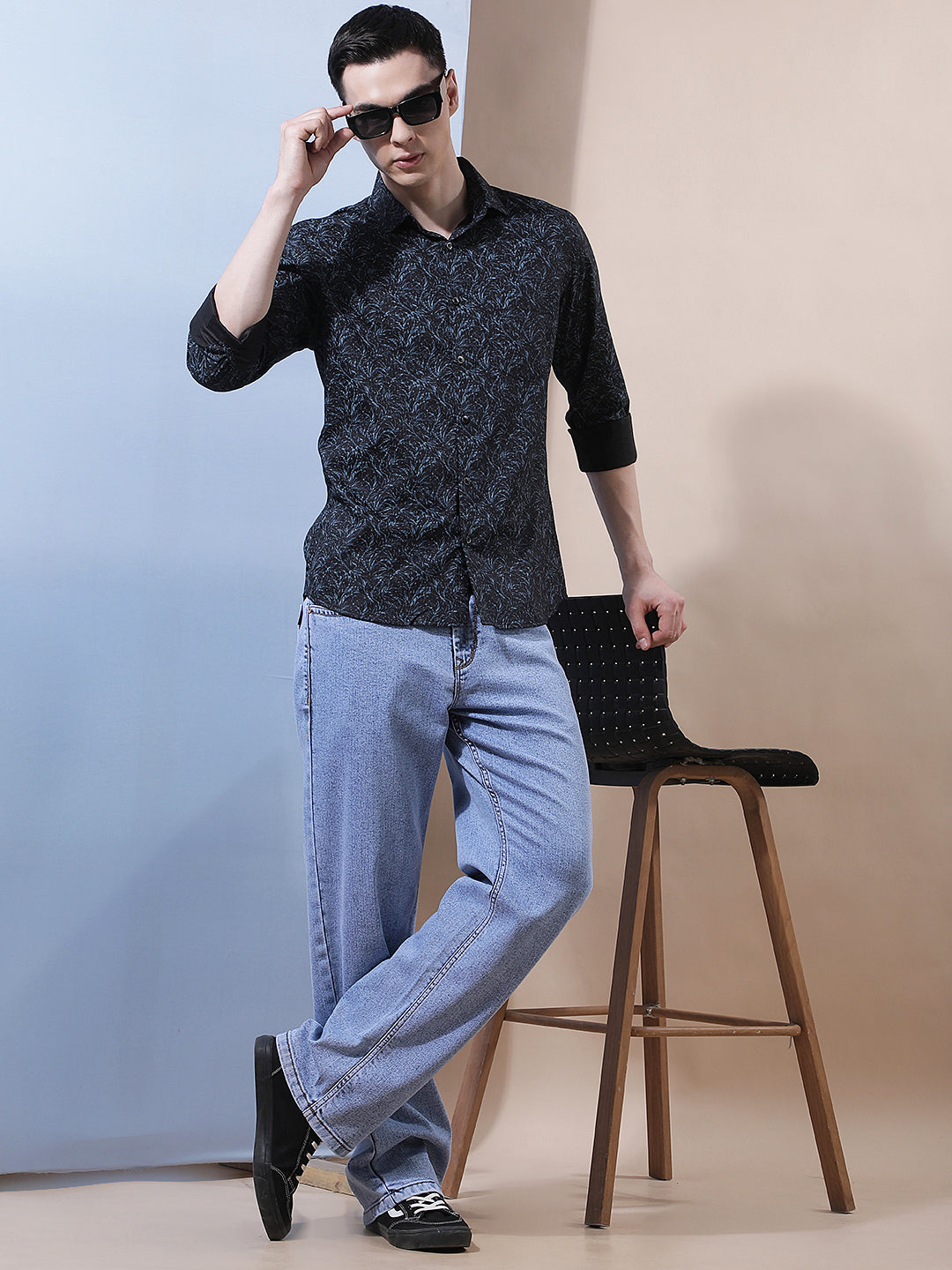 Sky Blue Baggy Jeans