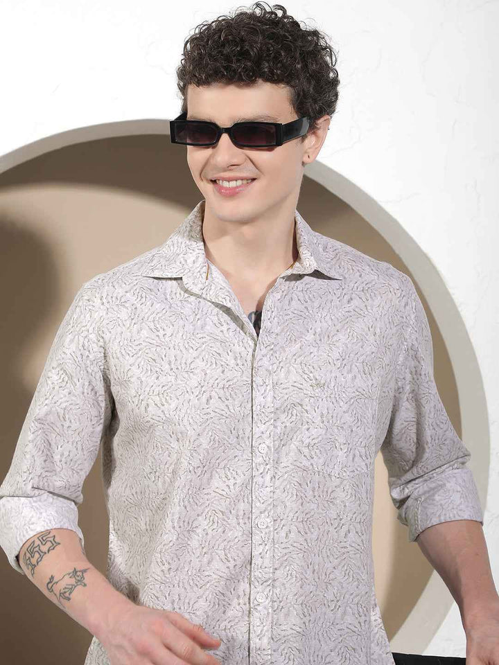 Marble Grey Printed Shirt