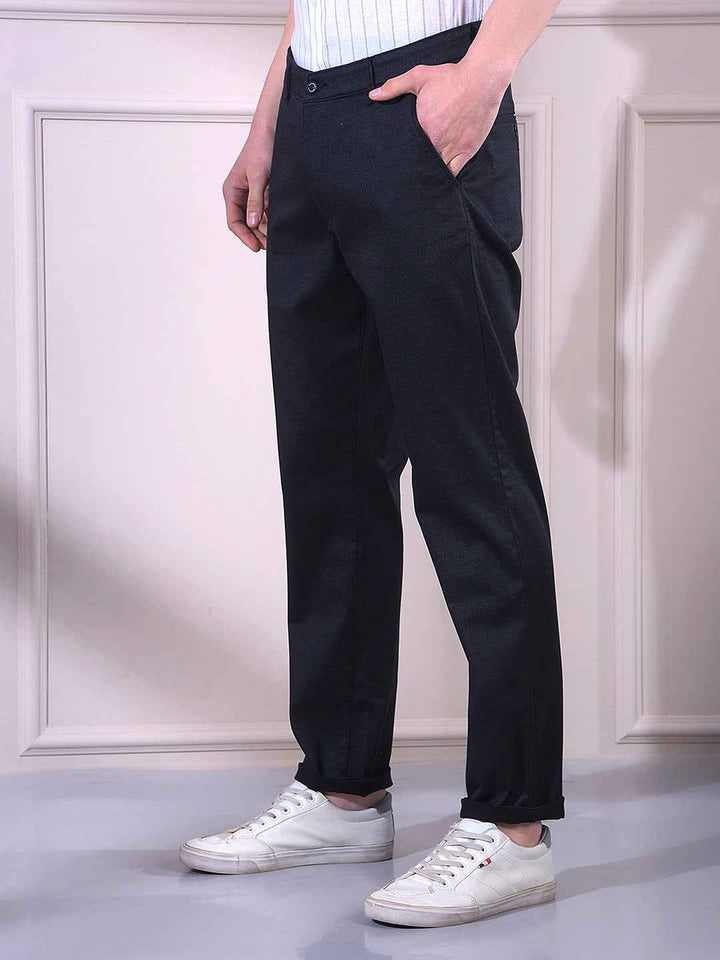 Black Printed Trousers