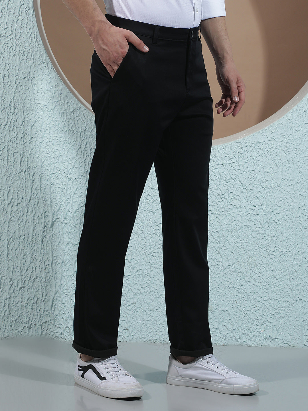 Deep Navy Navy Blue Trousers