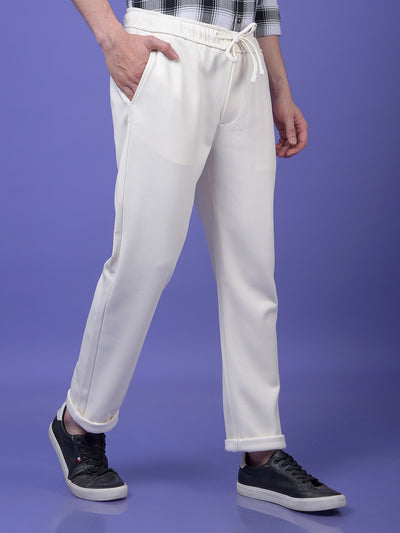 Off White Knitted Trousers