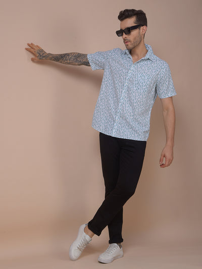 Green Printed Shirt