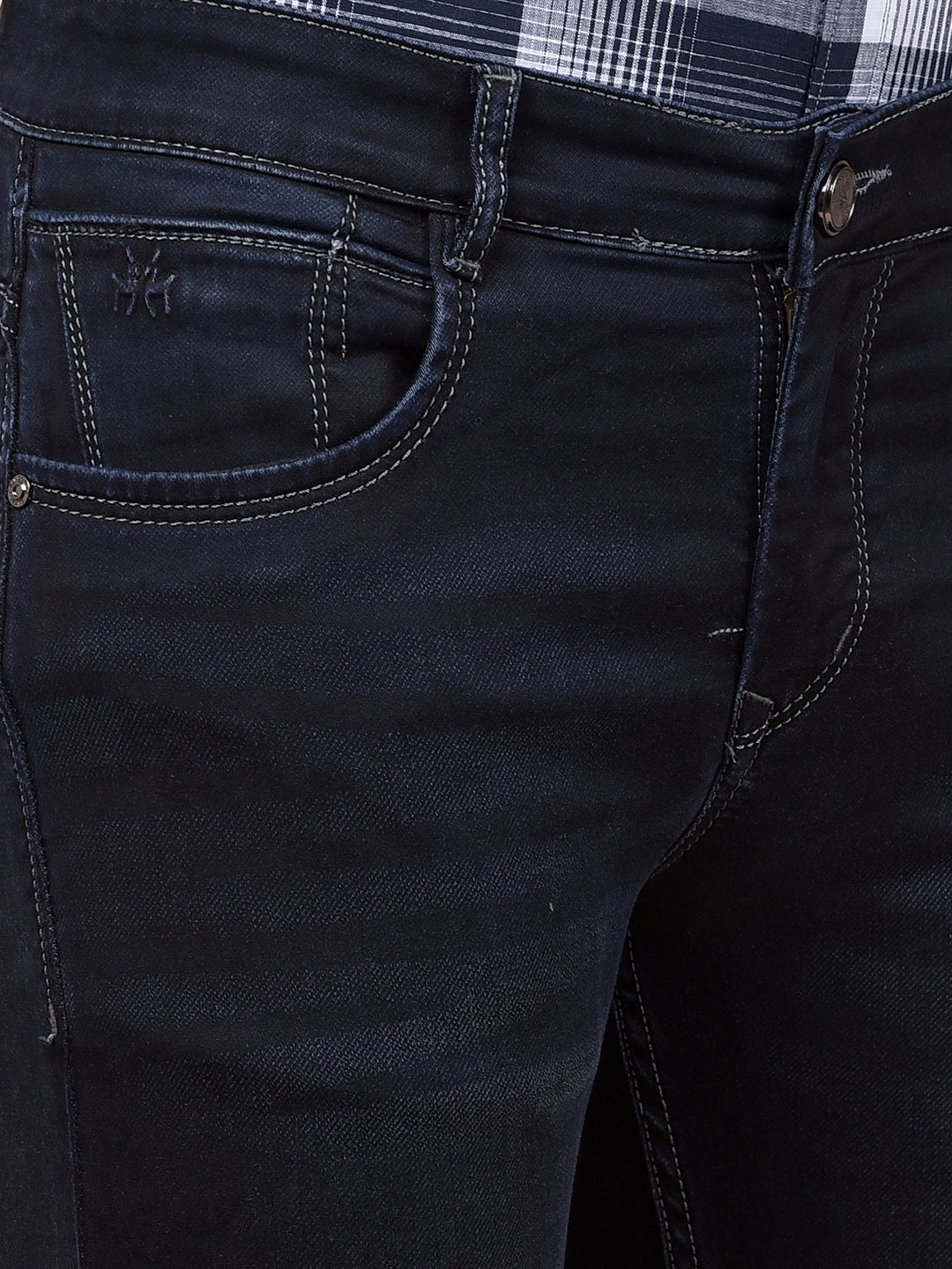 Classique Navy Blue Straight Jeans