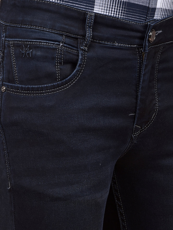 Classique Navy Blue Straight Jeans
