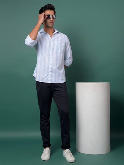 Trendy Navy Blue Trousers