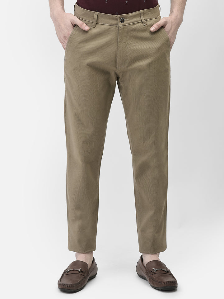 Khaki Printed Trousers