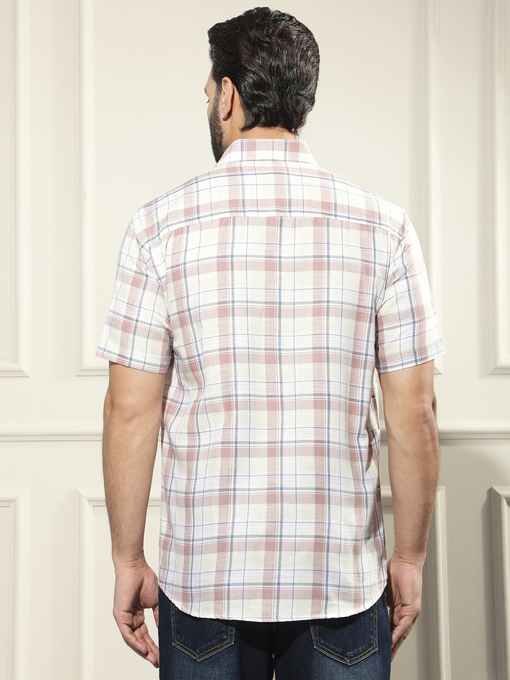 Multi-Color Checked Linen Shirt