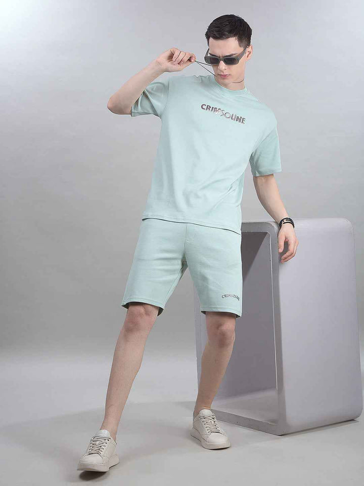 Green Casual Shorts