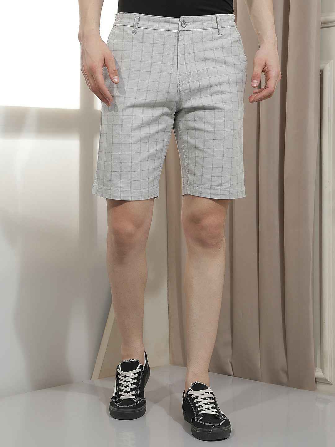 Urban Grey Checked Shorts