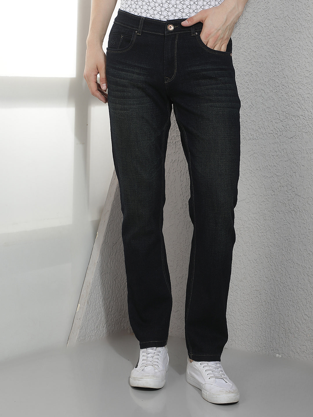 Classic Ink Blue Whisker Jeans