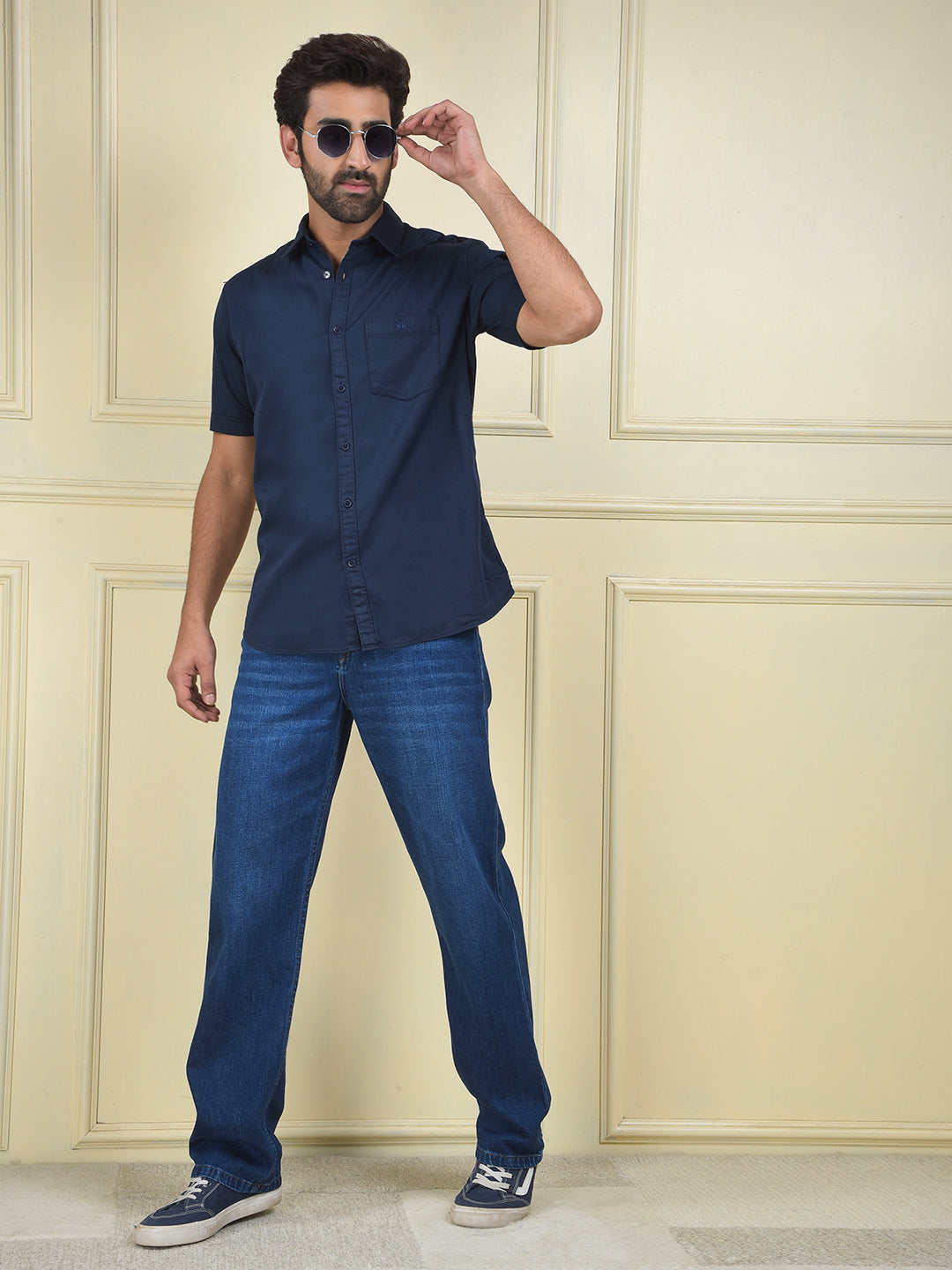 Dynamic Energy Navy Blue Shirt