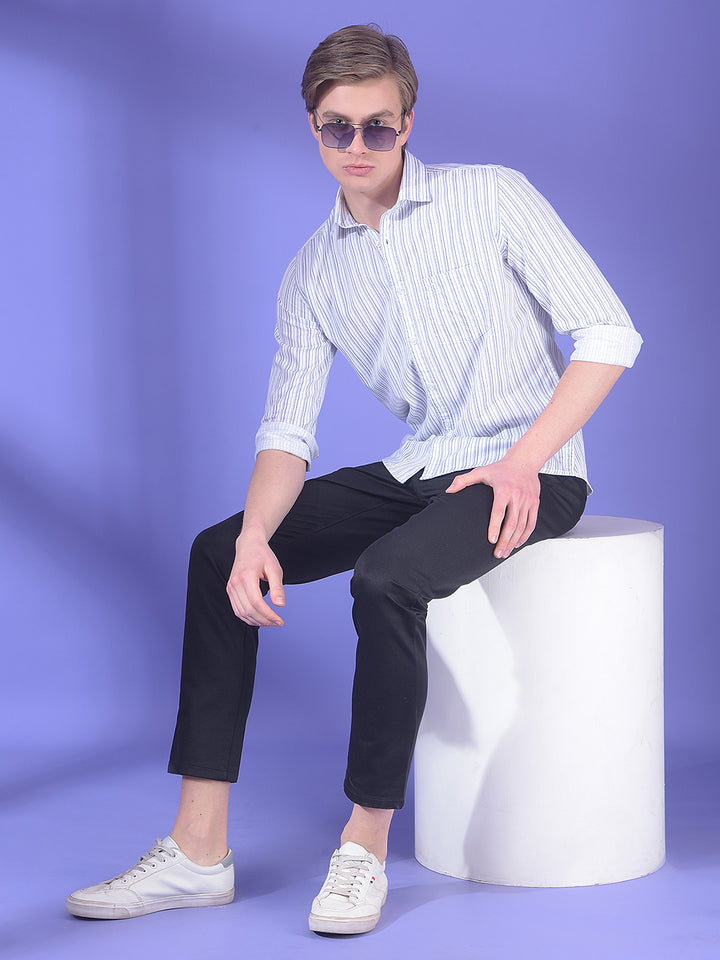 Black Jacquard Trousers