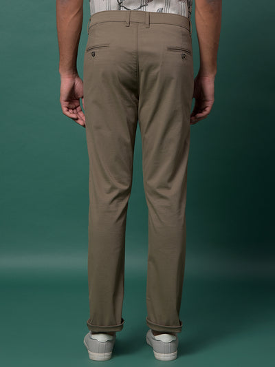 Khaki Printed Trousers