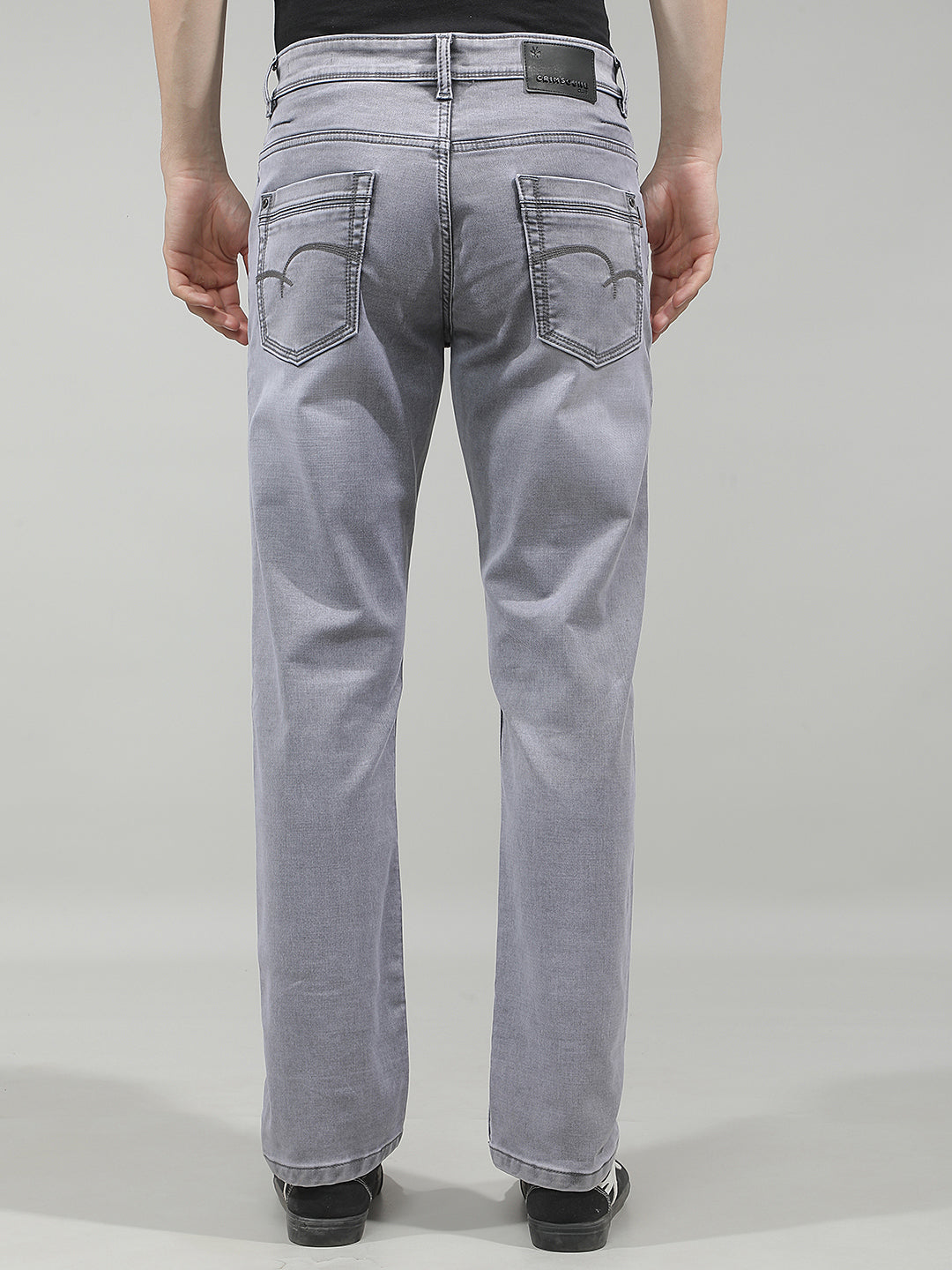 Classic Pewter Grey Straight Jeans