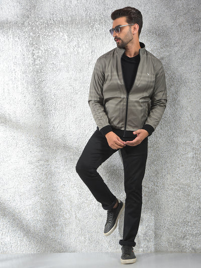 Grey Checked Reversible Jacket