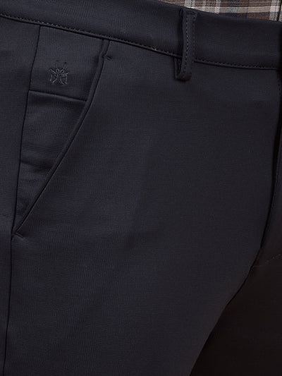 Navy Blue Knitted Trousers