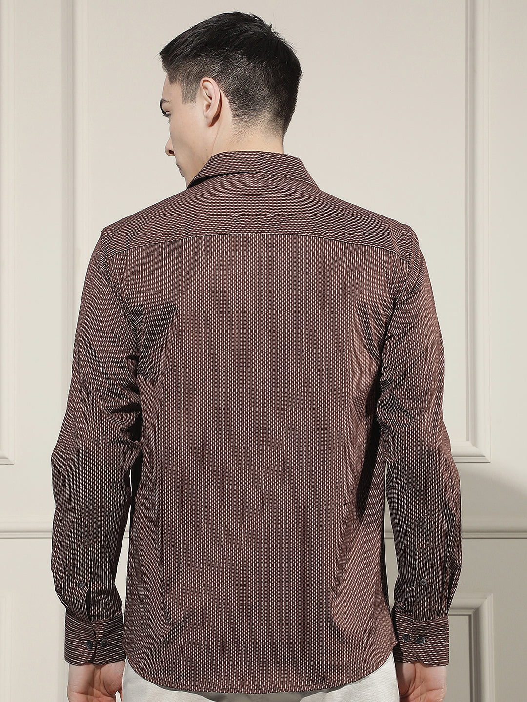 Fresh Brown Printed Shirt