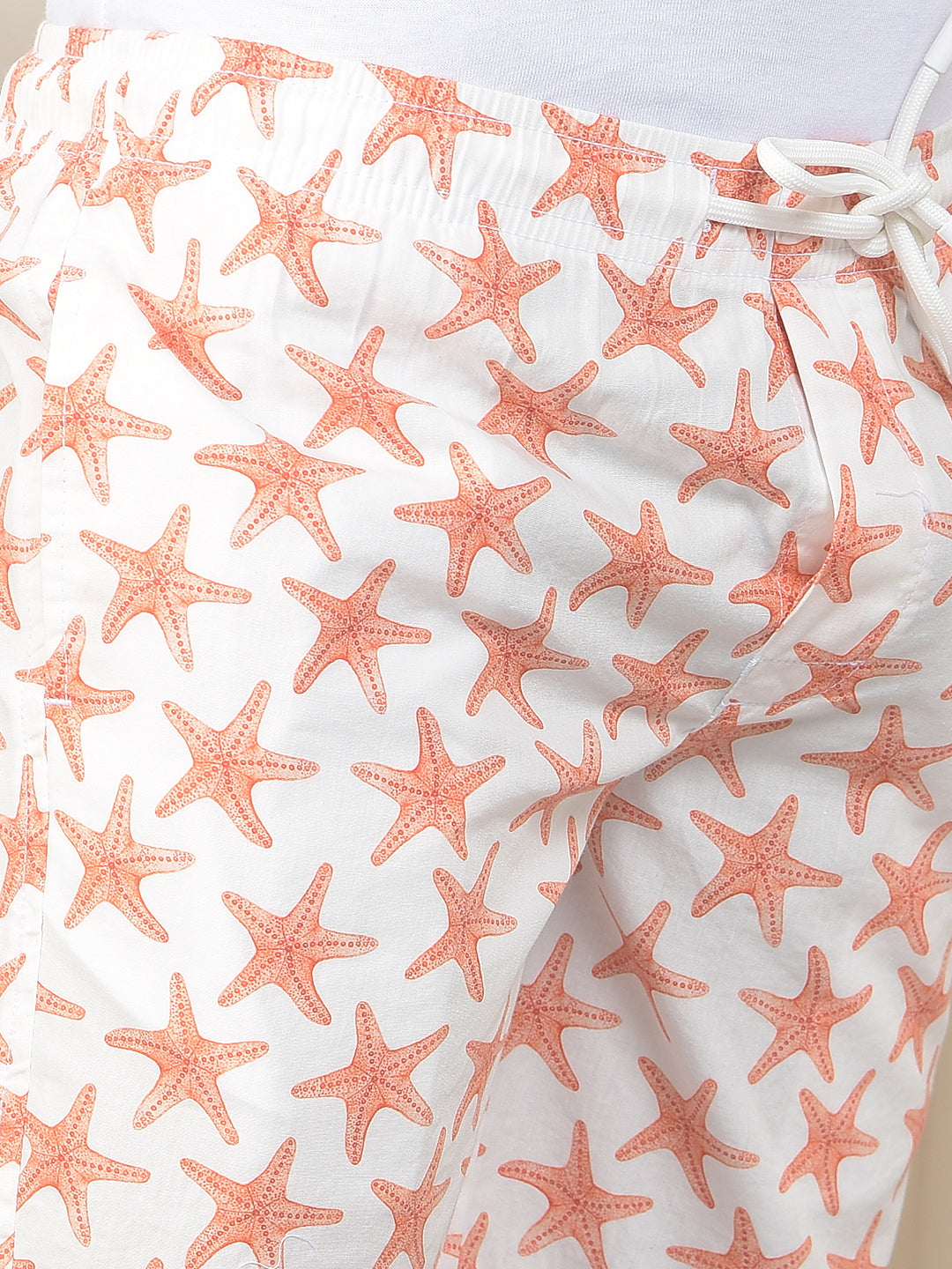 Peach 100% Cotton Graphic Printed Boxers